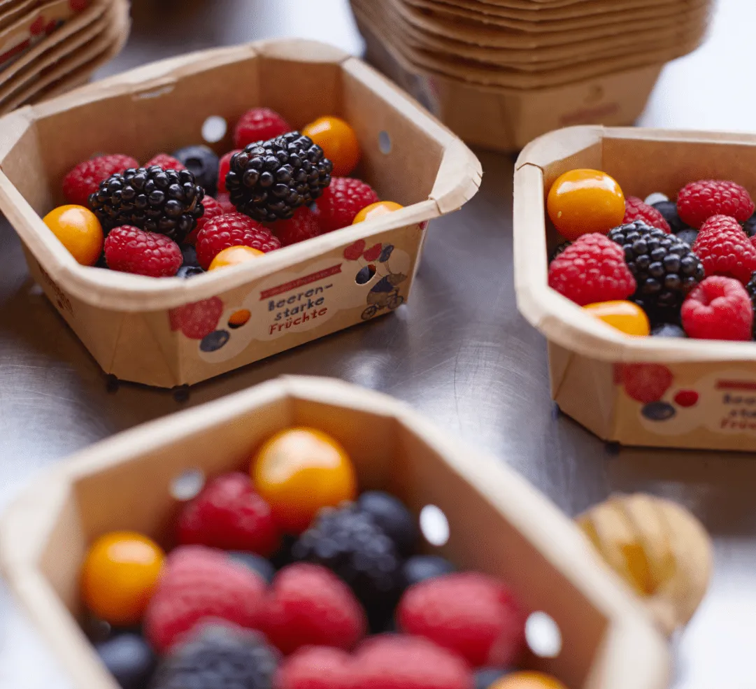 Kraft paper square tray