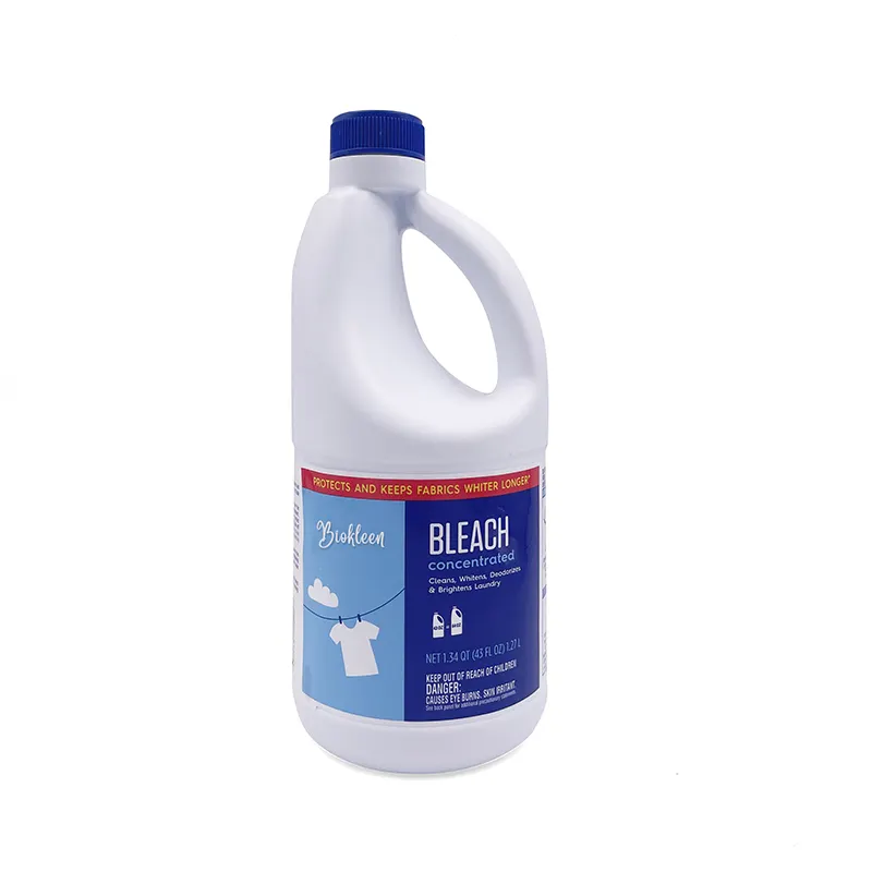 Biokleen Custom 43OZ 1.27L 7.5% Sodium Hypochlorite Deodorizes Brightens Laundry Bleach Liquid
