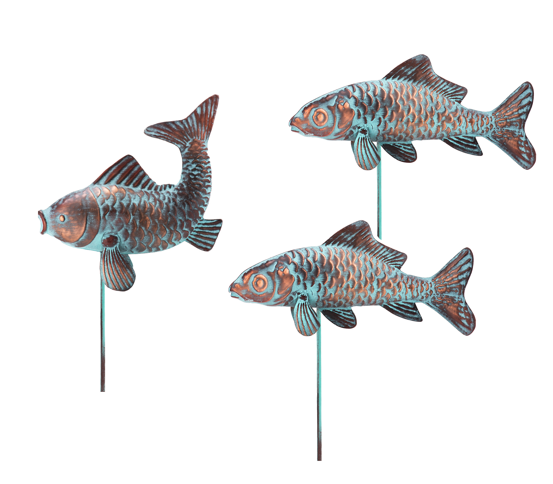 Three Fish Garden Decor