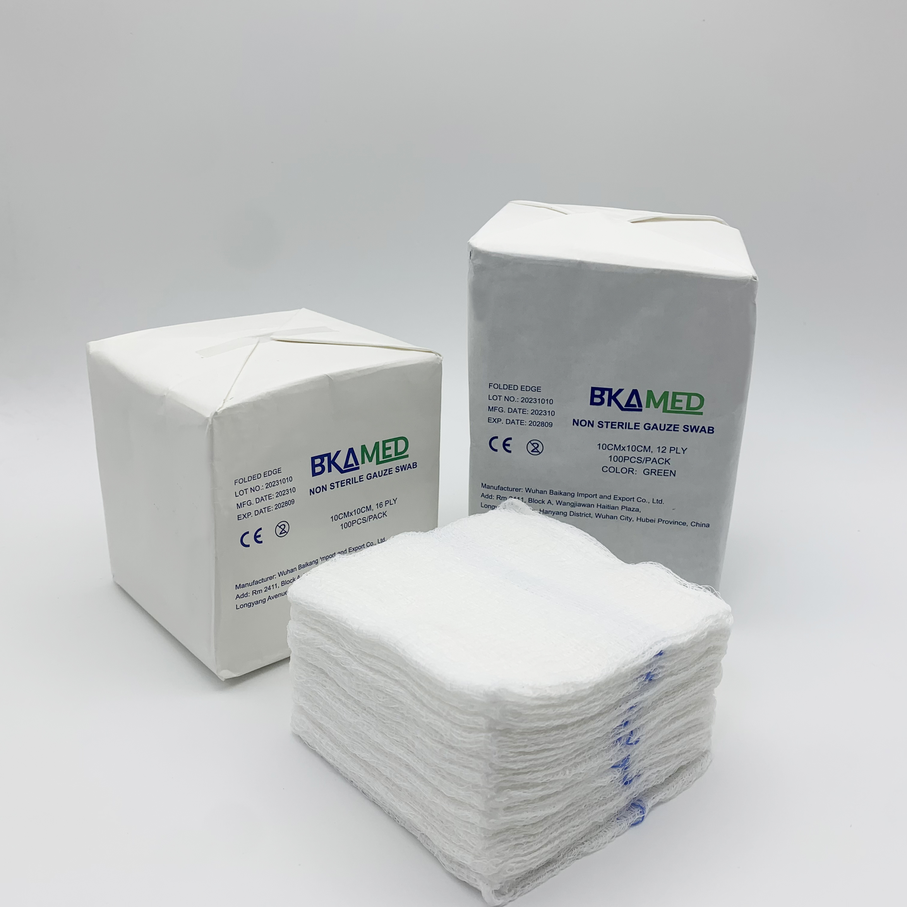 Medical gauze swab pads