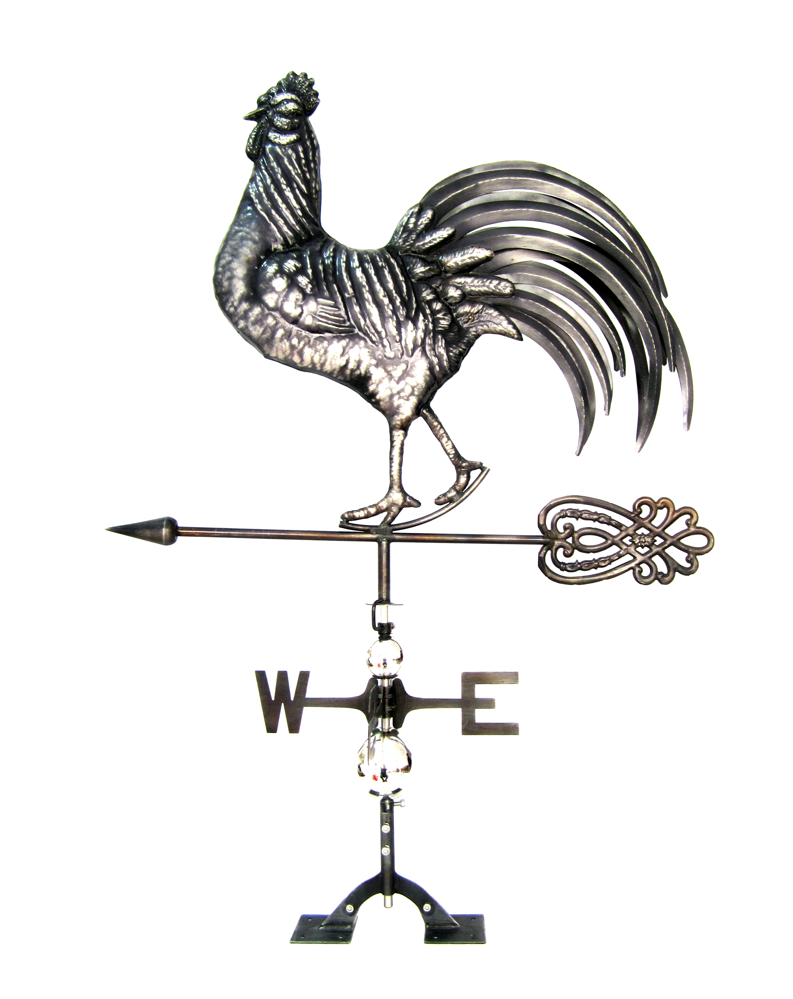 Stainless Steel Strutting Rooster Weathervane