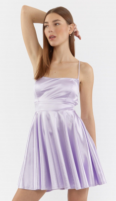 ladies satin dress