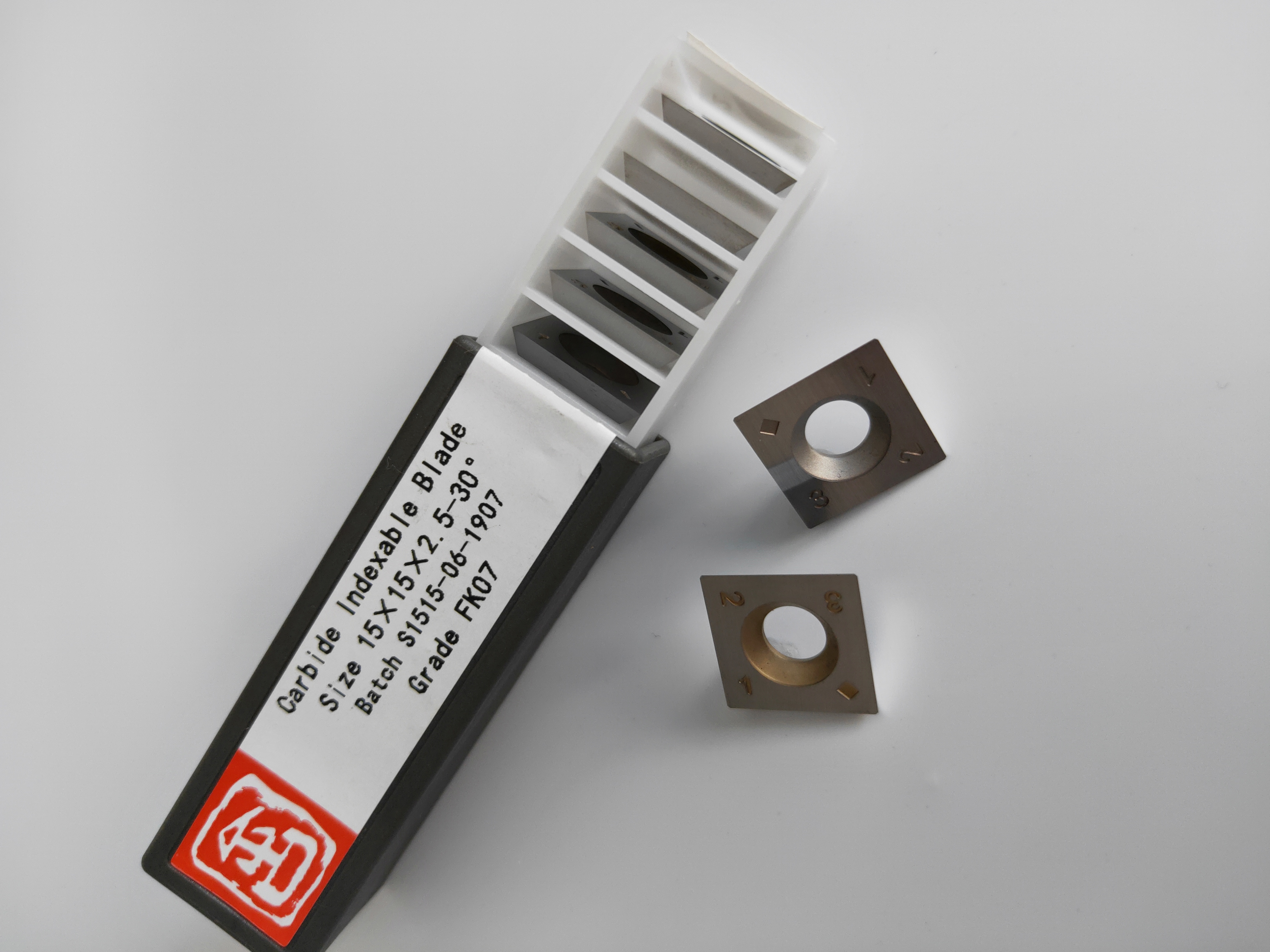 FHONK 15*15*2.5mm 30° Carbide Reversible Knives