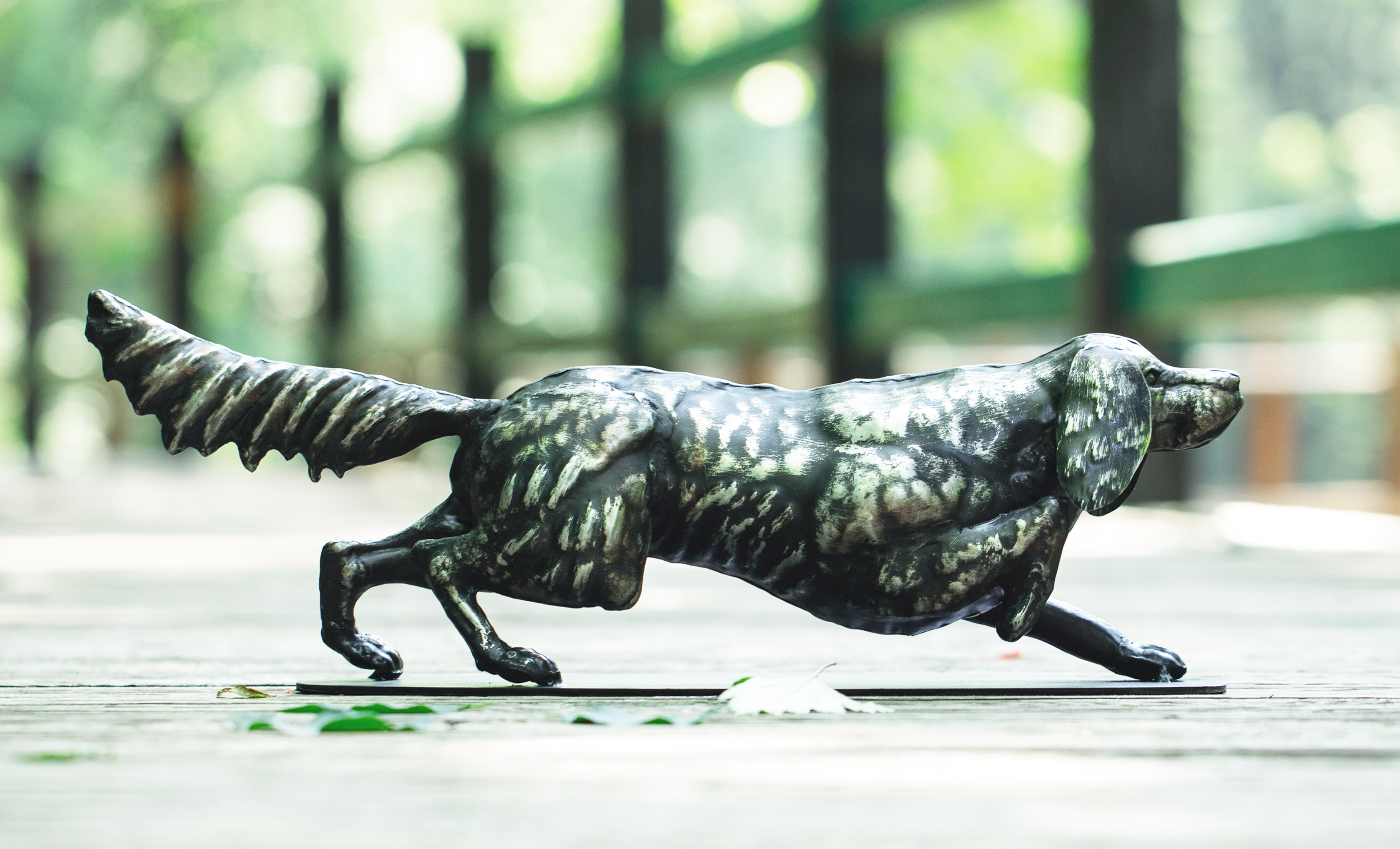 Stainless Steel Dog Figurine