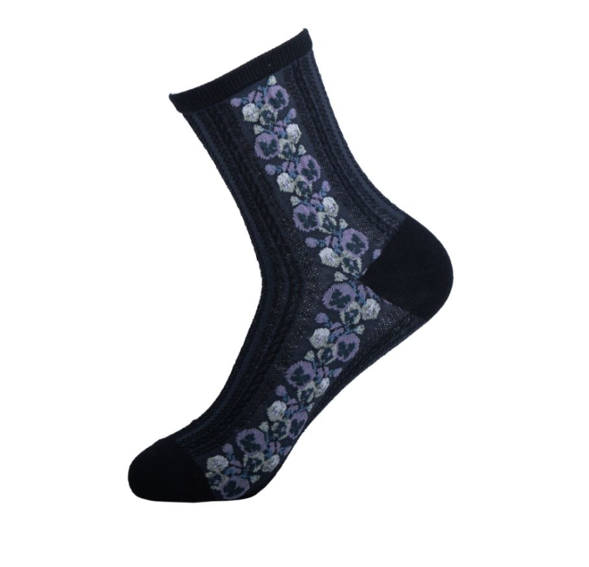 Women embrodery socks