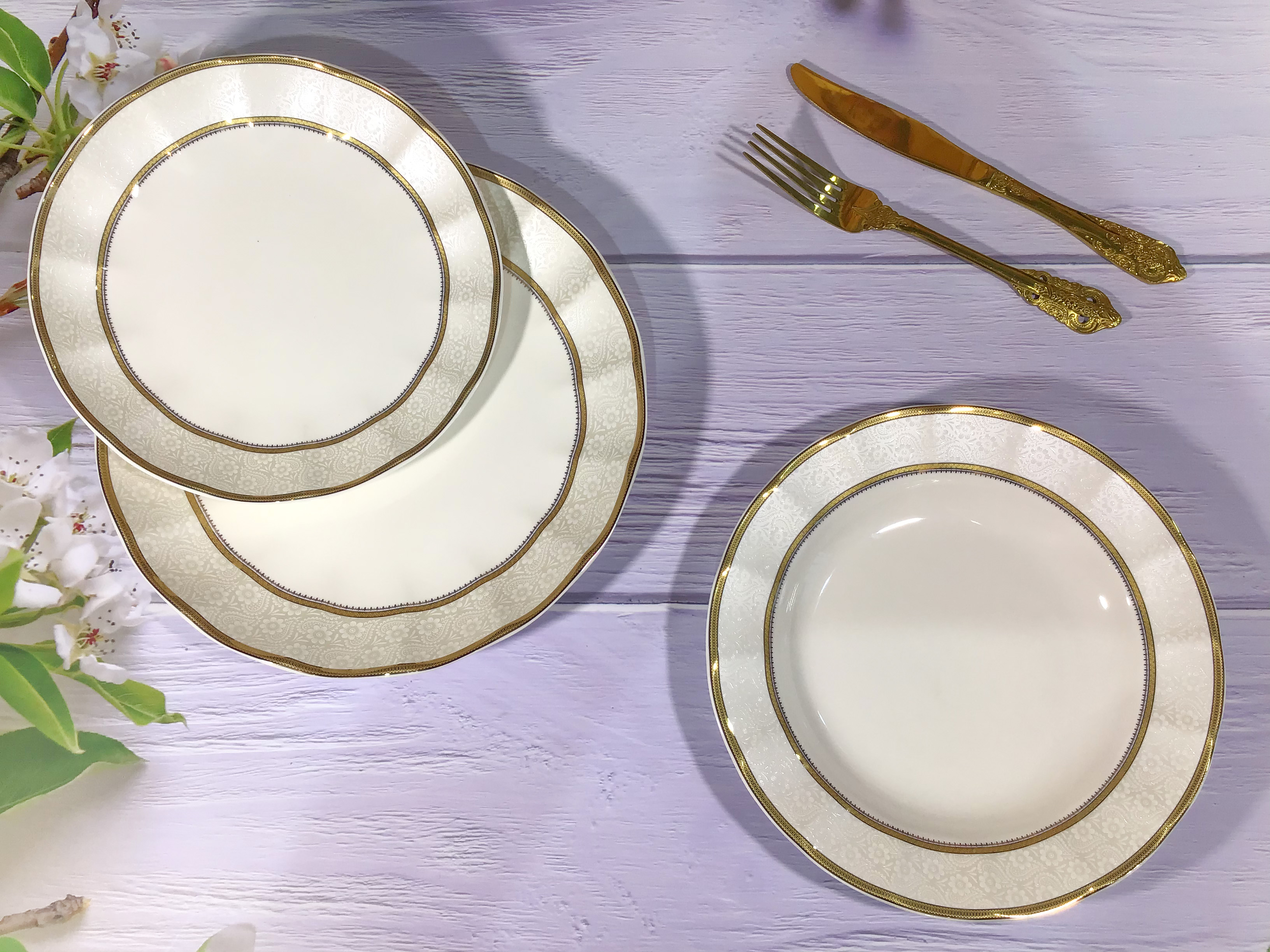 New bone china dinner set dinnerware tableware