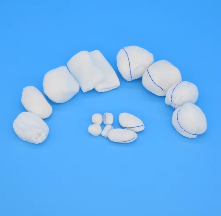 Medical gauze balls