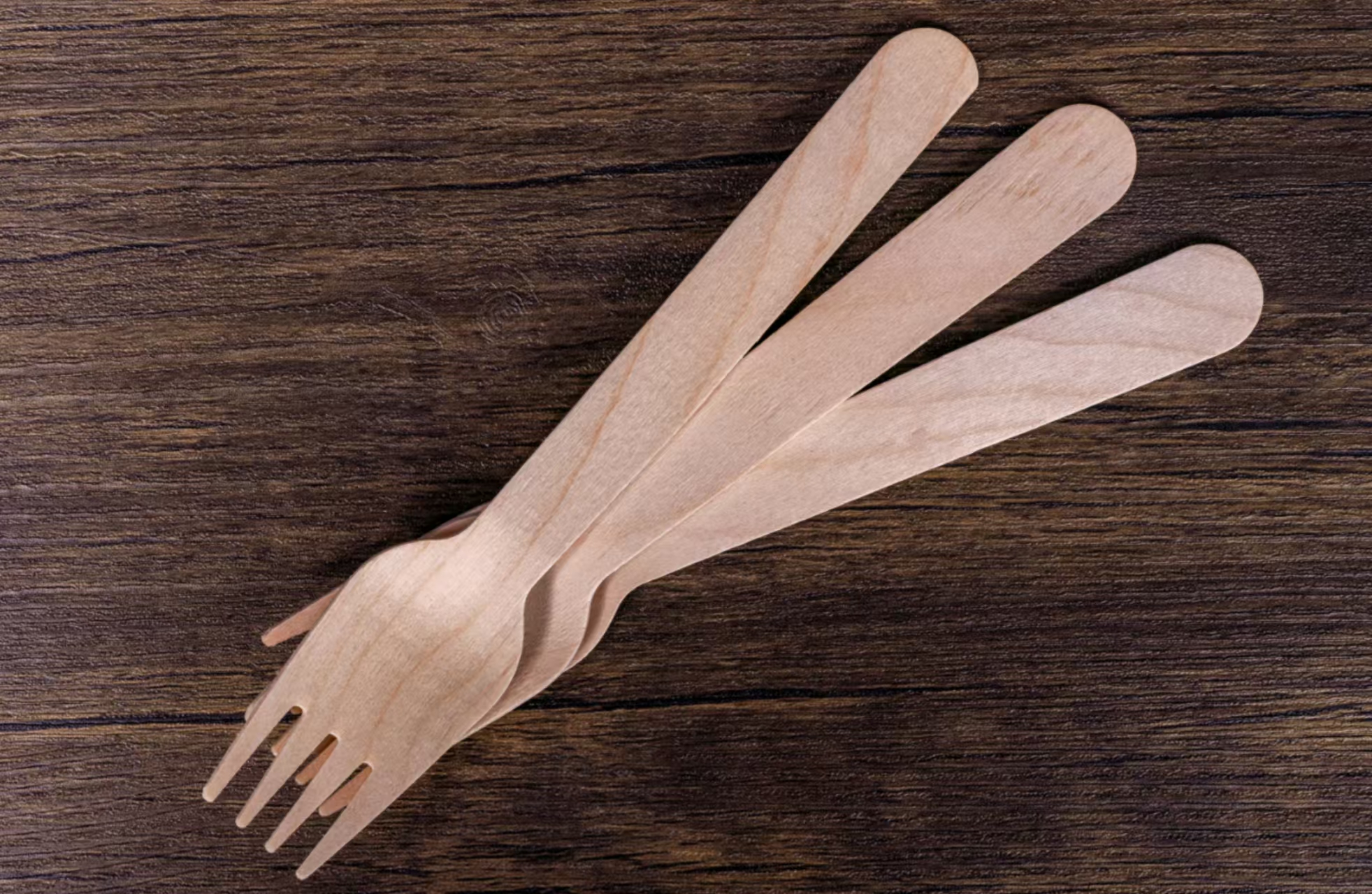 Bamboo & wooden disposable fork