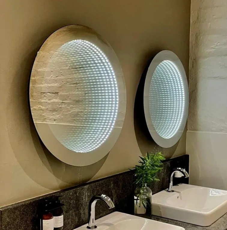 Jinghu glass square tunnel infinity light LED mirror for party decoration