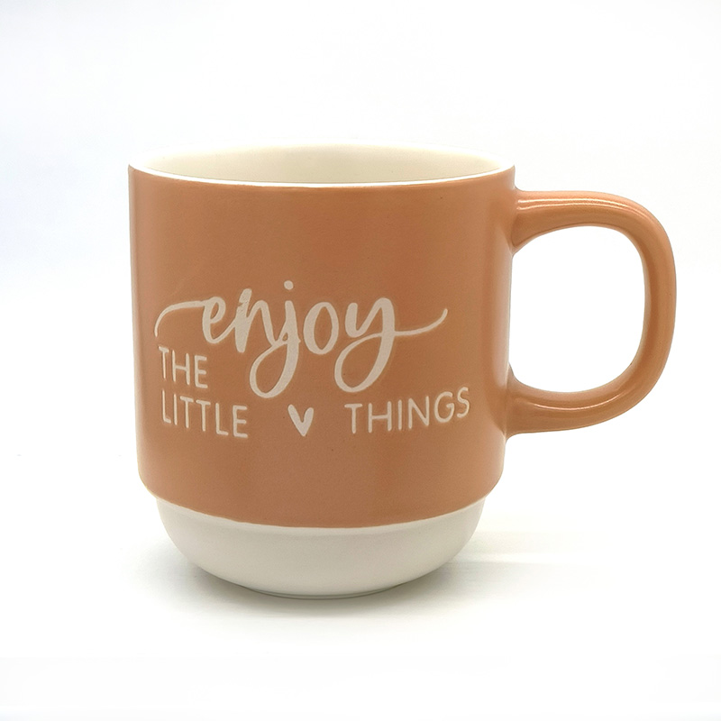 15oz interior color ceramic cup high appearance level ins wind large capacity watercup with gift mug