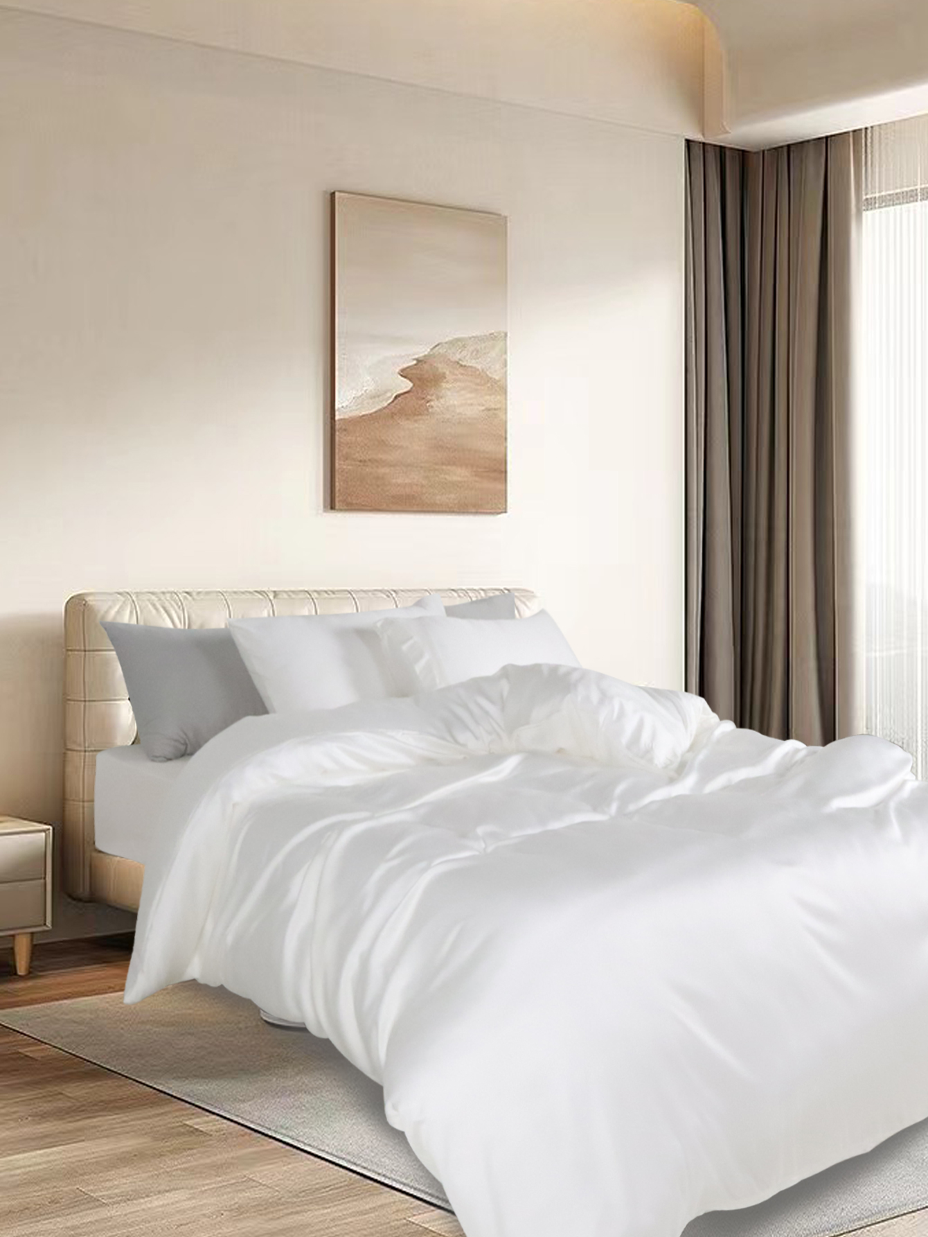 Bamboo fiber duvet cover sets