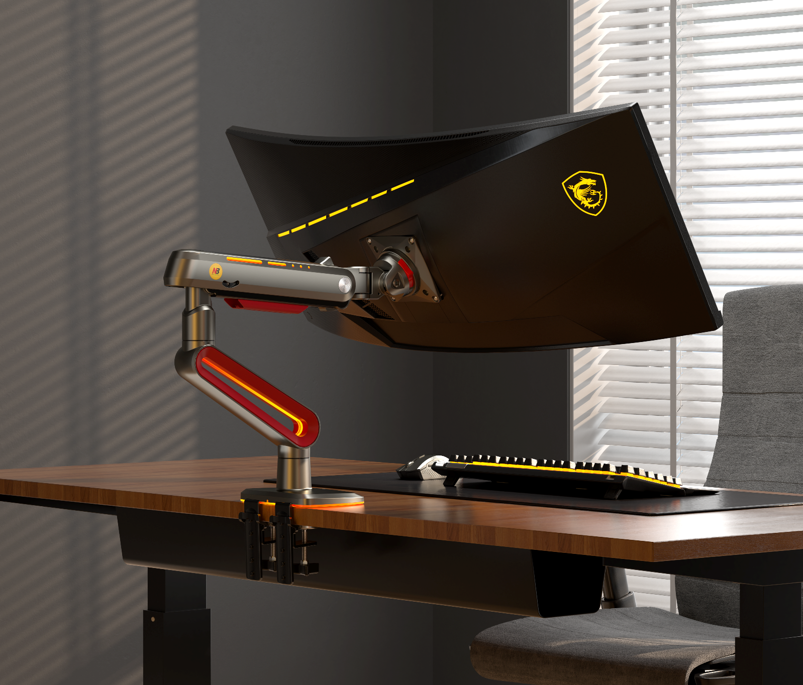 Nb North Bayou, Nb Ergonomic, Monitor Arm, Monitor Mount，gaming Monitor Mount