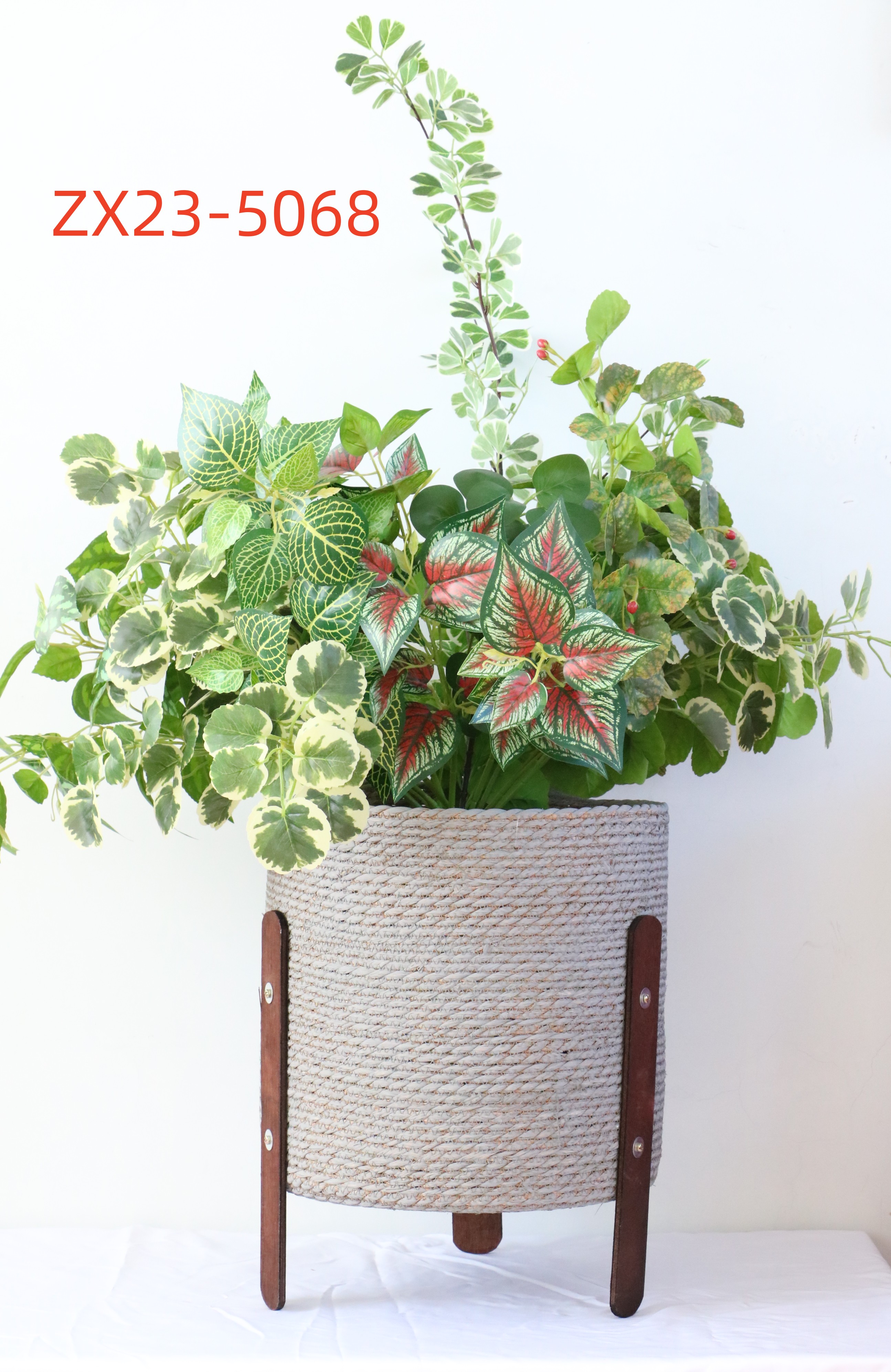 weaven grass flower pot
