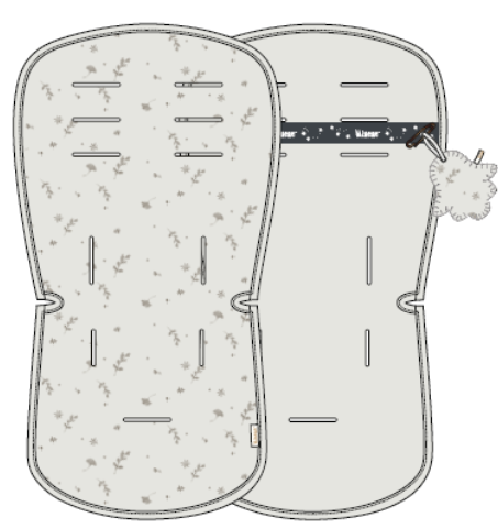 Baby stroller liner
