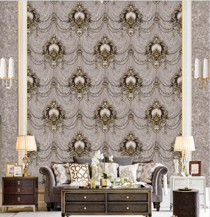 Damask wallpaper