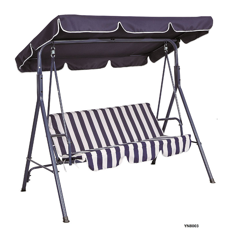 3-seater steel swing chair