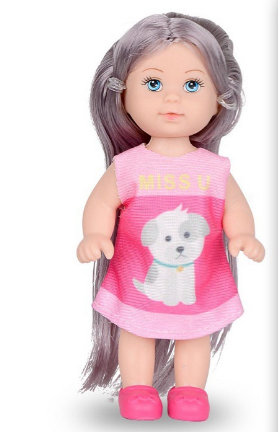 Simulation mini doll soft vinyl girl toy doll