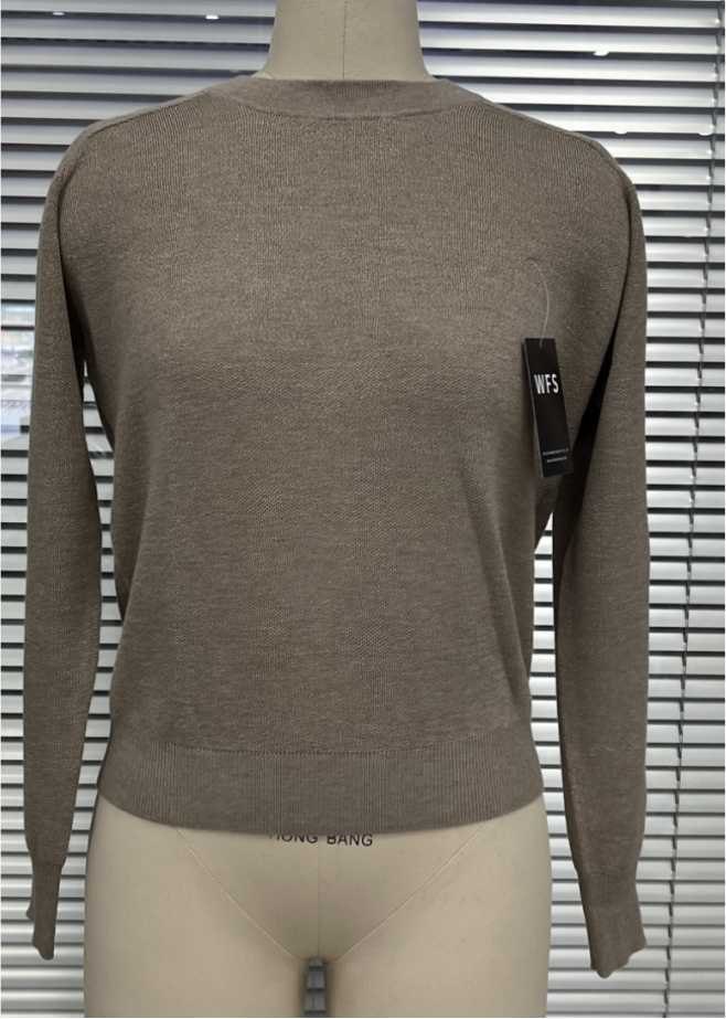 WFS Woman's Silk&Cashmere Crew Neck Jumper