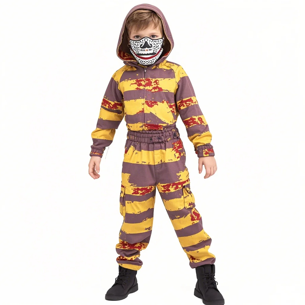 Halloween Carnival Party Costume Halloween Zombie Costume Kids Skull Skeleton Costumes Jumpsuit