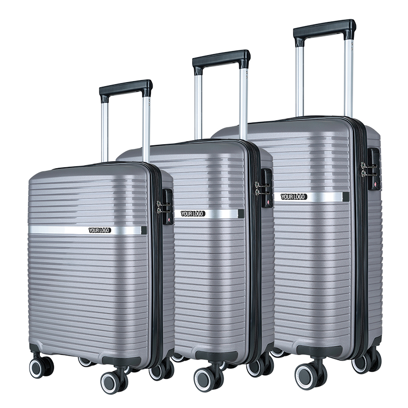 PP Durable Trolley Bags Travel Suitcase luggage sets 3 piece