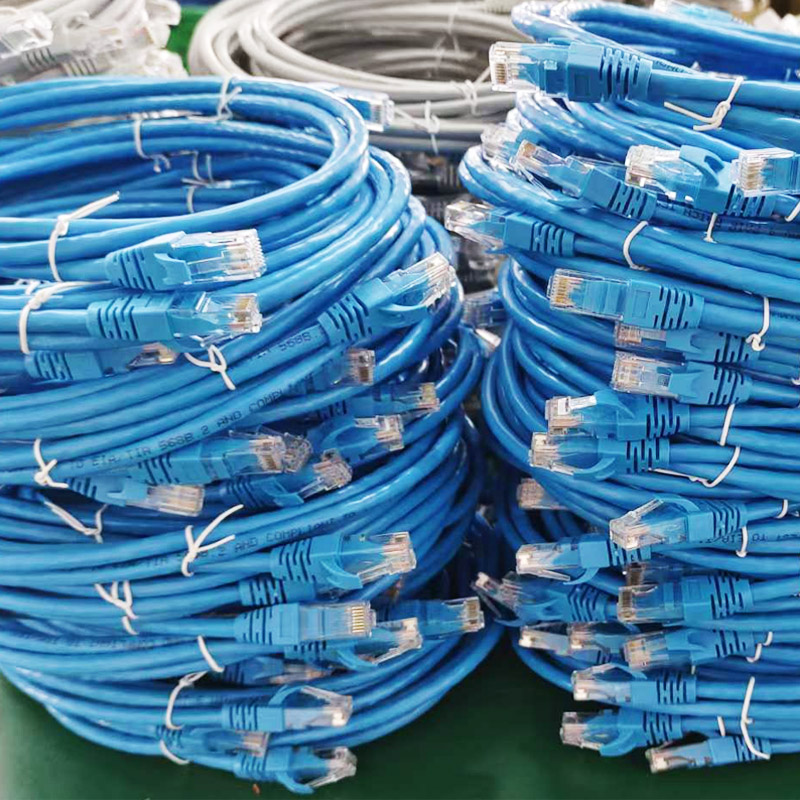 RJ45 internet cable utp ftp sftp cat5e cat6 cat6a cat7 cat8 network patch cable 网络跳线