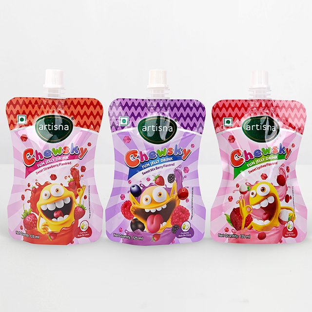 Standing Up Pouch for Liquid Food
