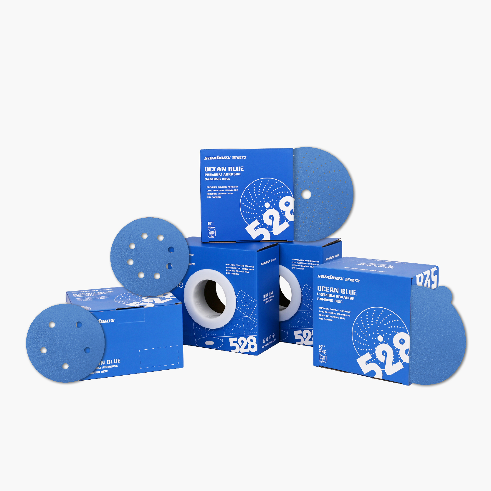 528 Blue Ceramic Sanding Disc
