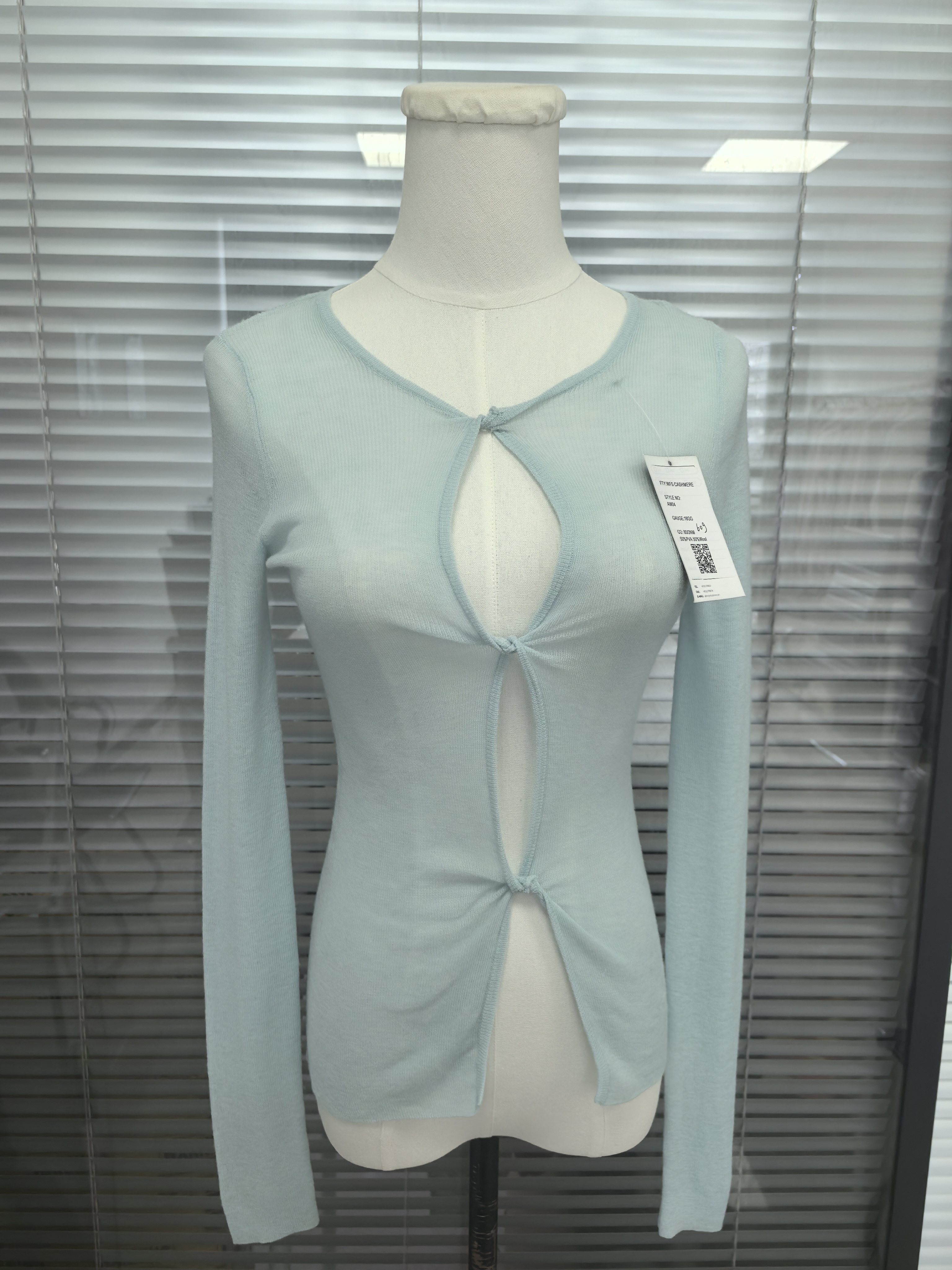 Women's wool PVA long sleeve Cadigan