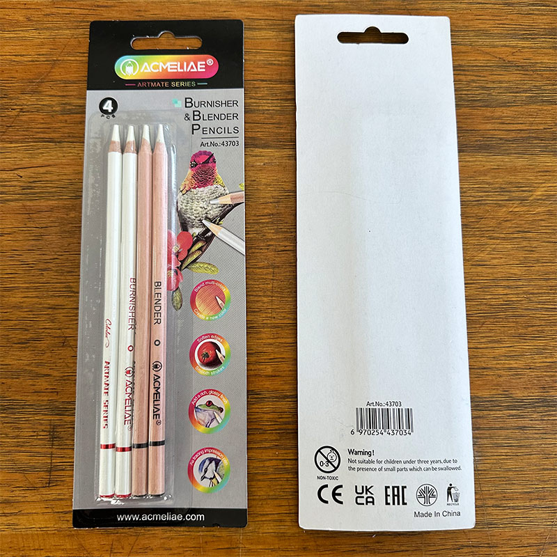 2 Burnisher Pencils+2 Blending Pencils