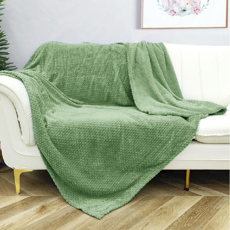 Jacquard flannel blanket