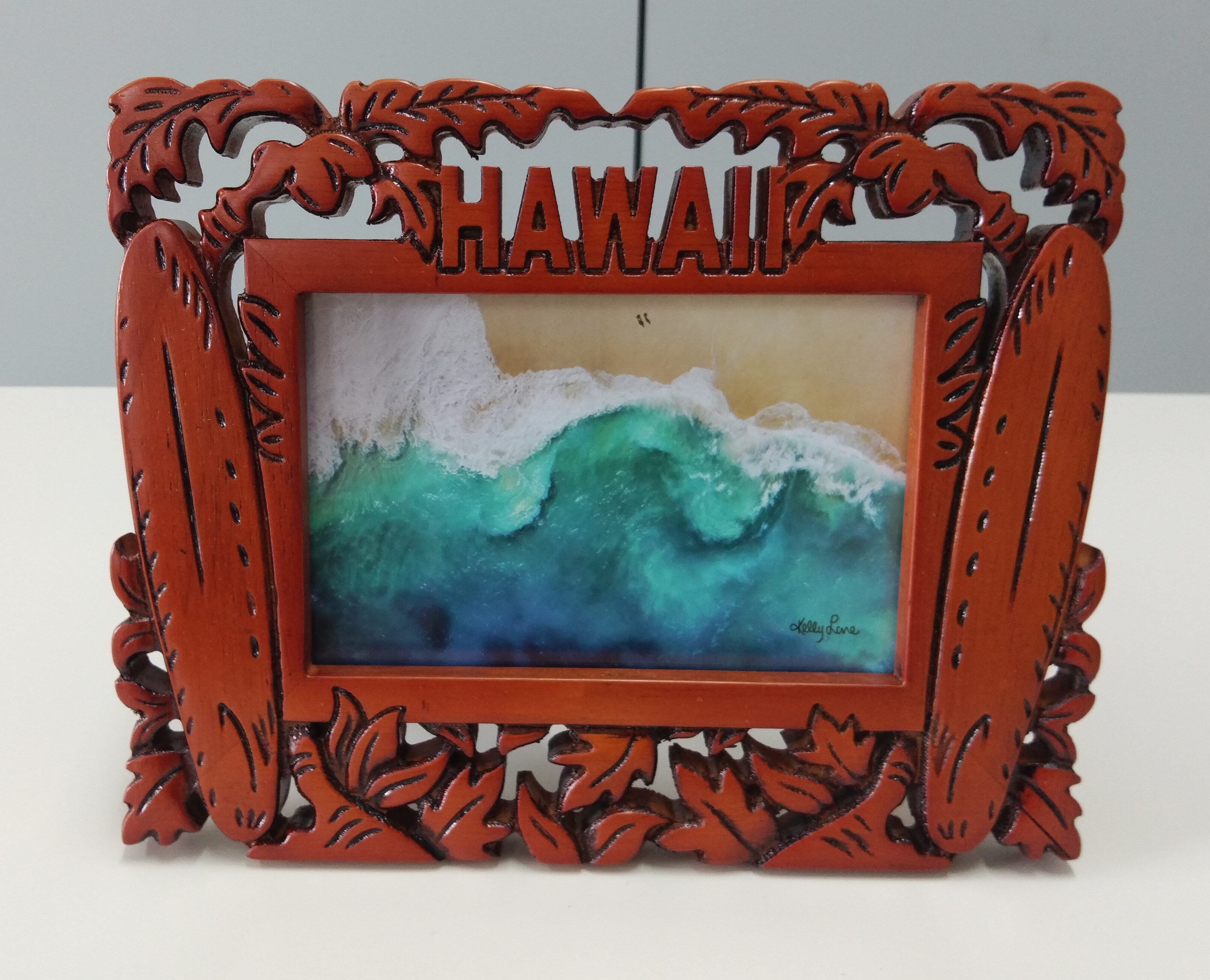 Carved photo frame
