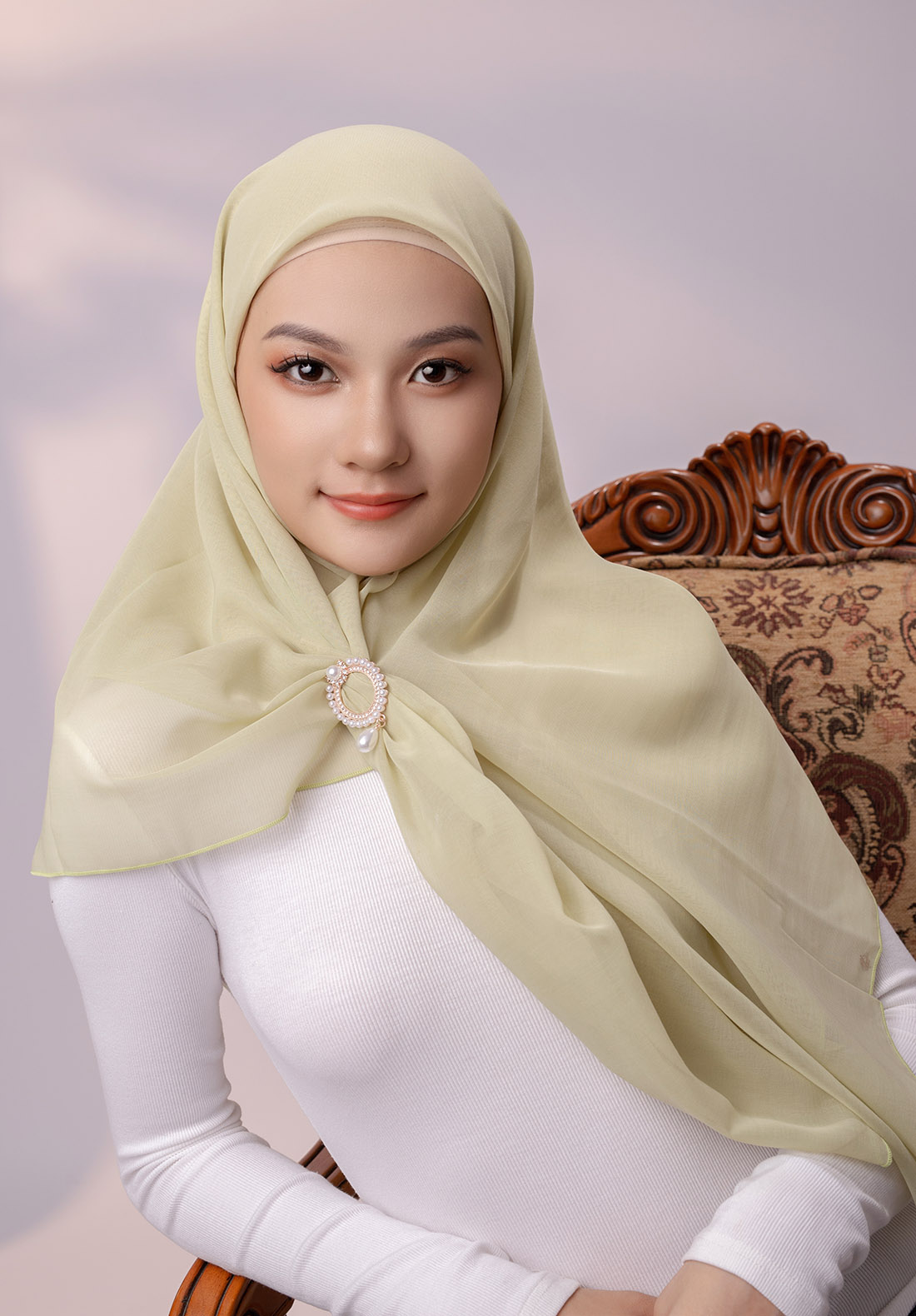 Plain scarf fabric for Muslim