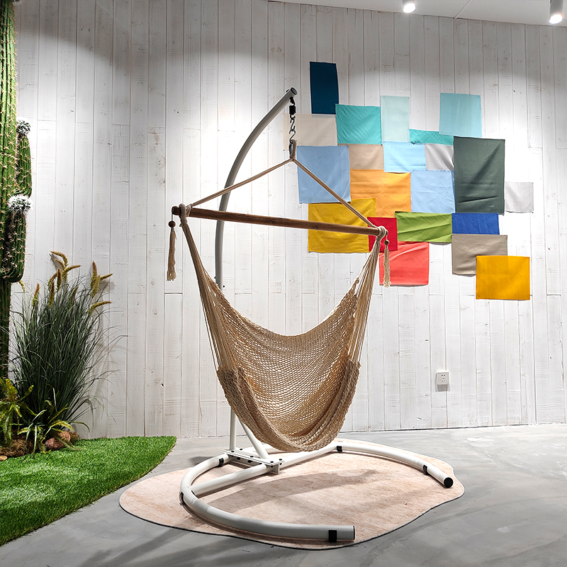Large Hanging Chair Soft Cotton Rope Swing Chair with High Load-Bearing