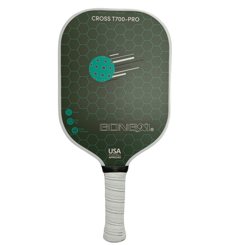 Elongated 3K carbon pickleball paddle
