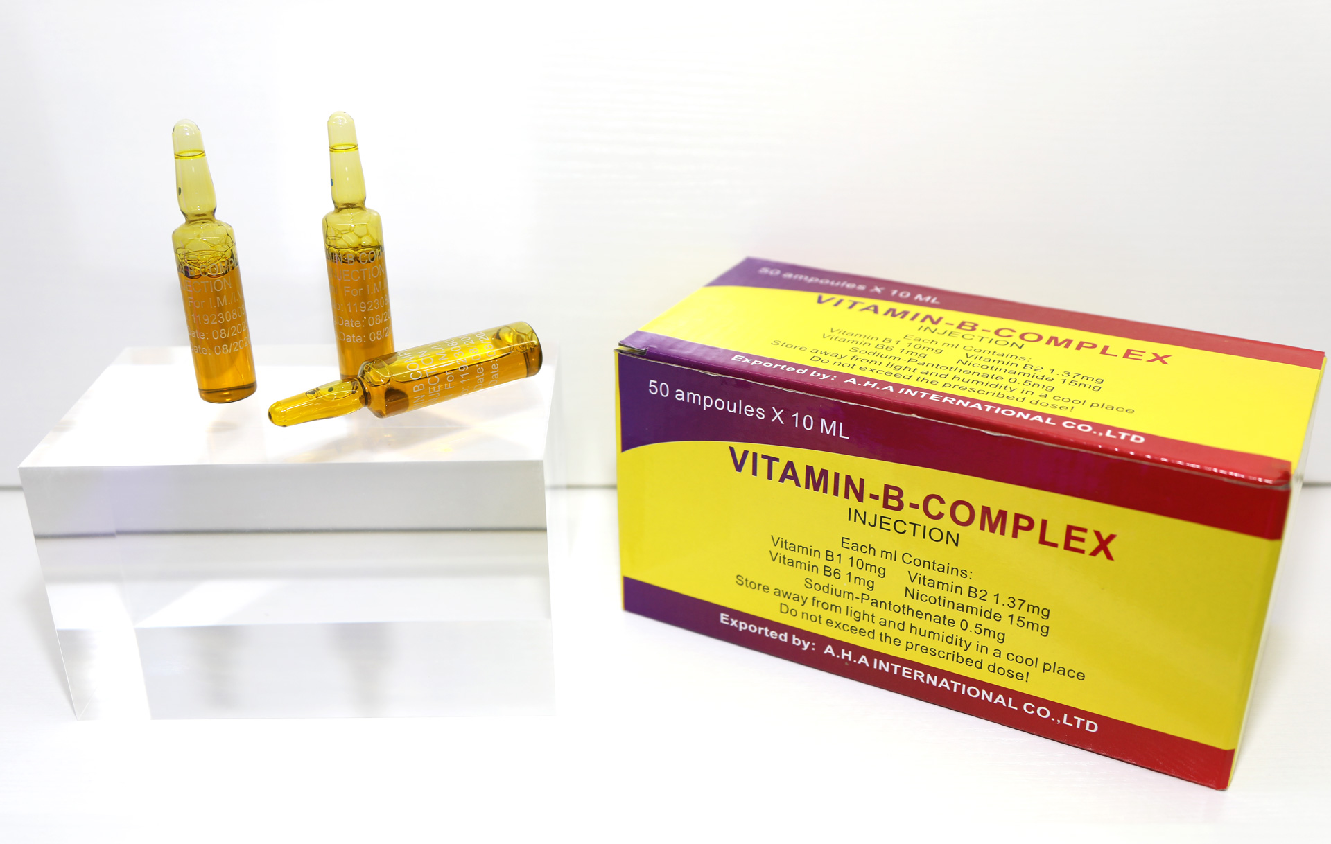Vitamin B complex for Injection medicine finished products