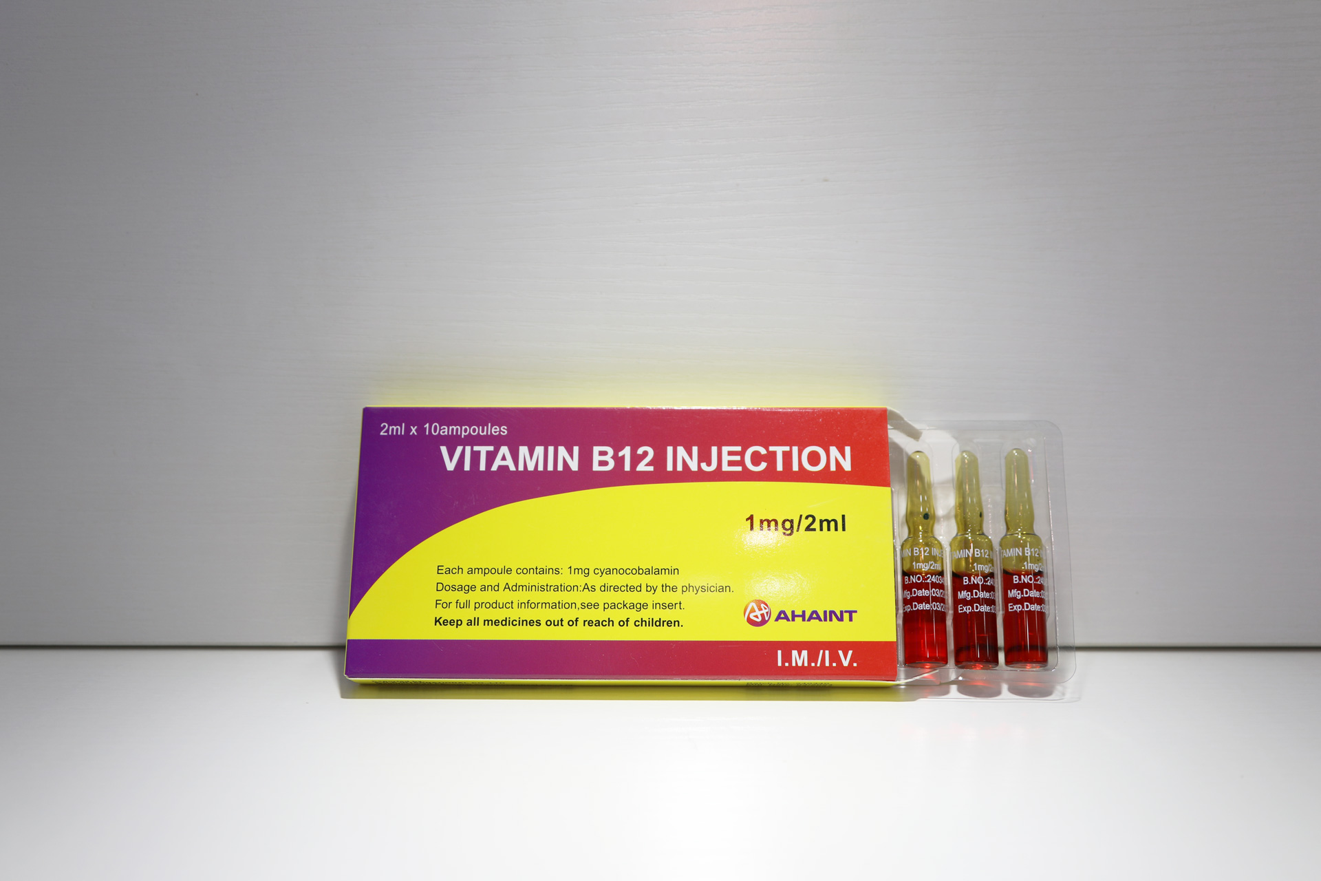 Vitamin B12 for Injection medicine finished product