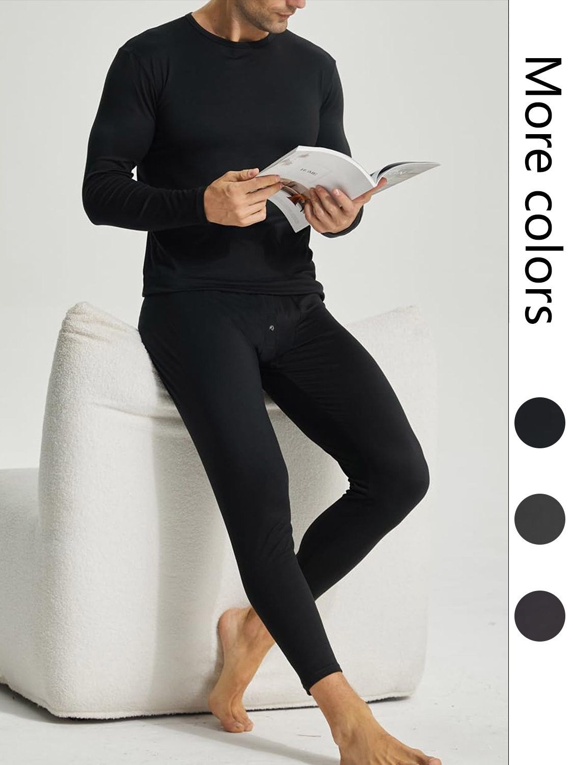 Thermal Underwear for Men Long Johns Soft and Warm Set Base Layer for Cold weather