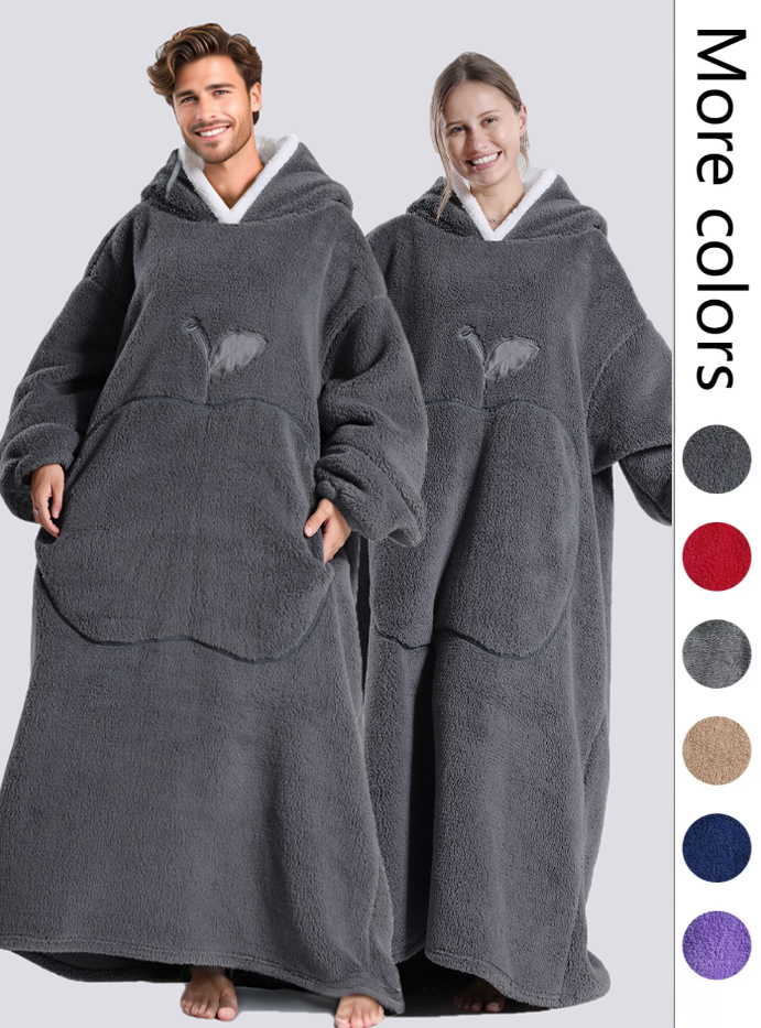 Oversized Blanket HoodieFleece Wearable Blanket for Unisex Adult Women Men, Fluffy Giant Comfortable