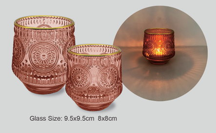 Glass candle holder 2