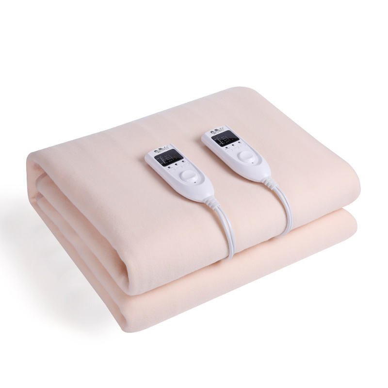 160*140CM Polar Fleece Washable Electric Blanket for Winter