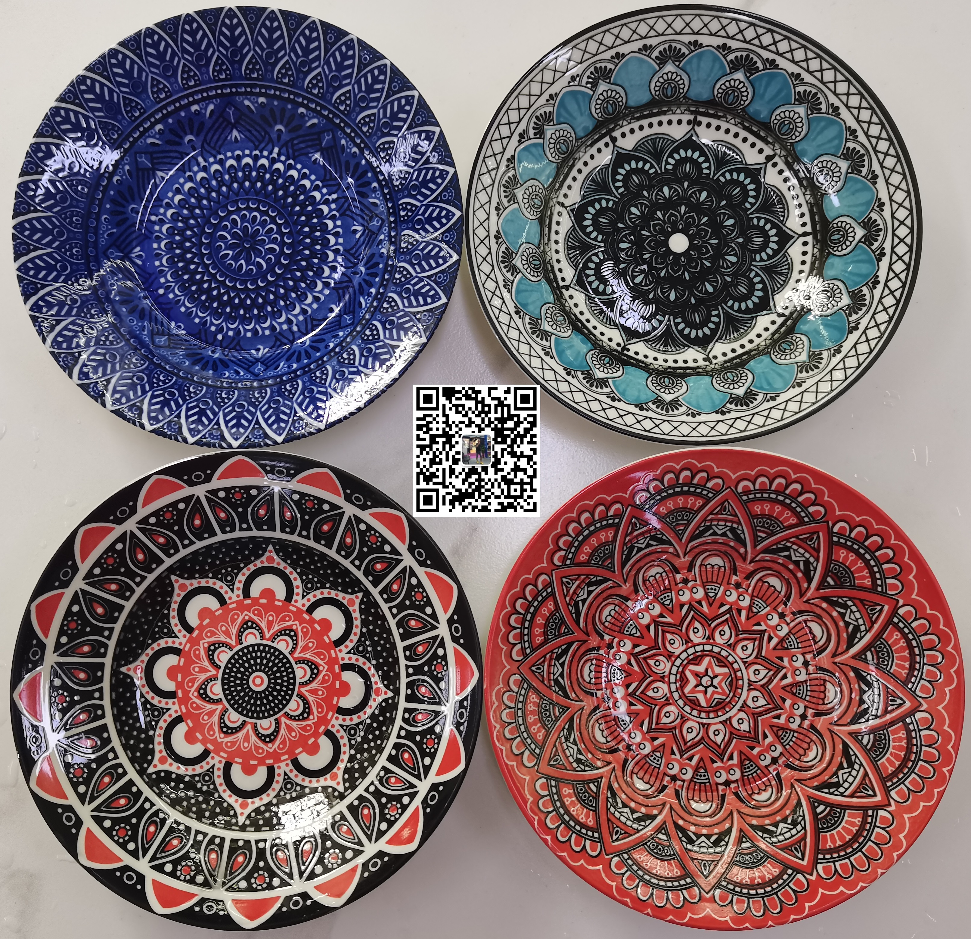 Dsh Soup Plate Under Glaze Decor