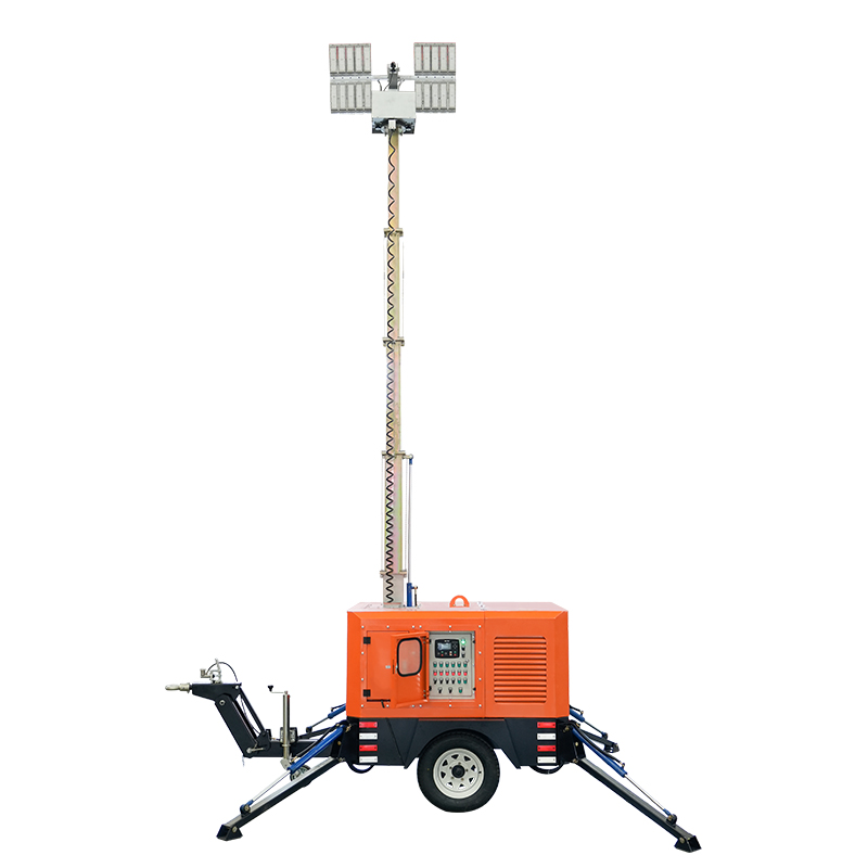 Huaquan Power Lighthouse Unit Mobile Lighthouse Lift Light Generator Set Diesel Generator Set