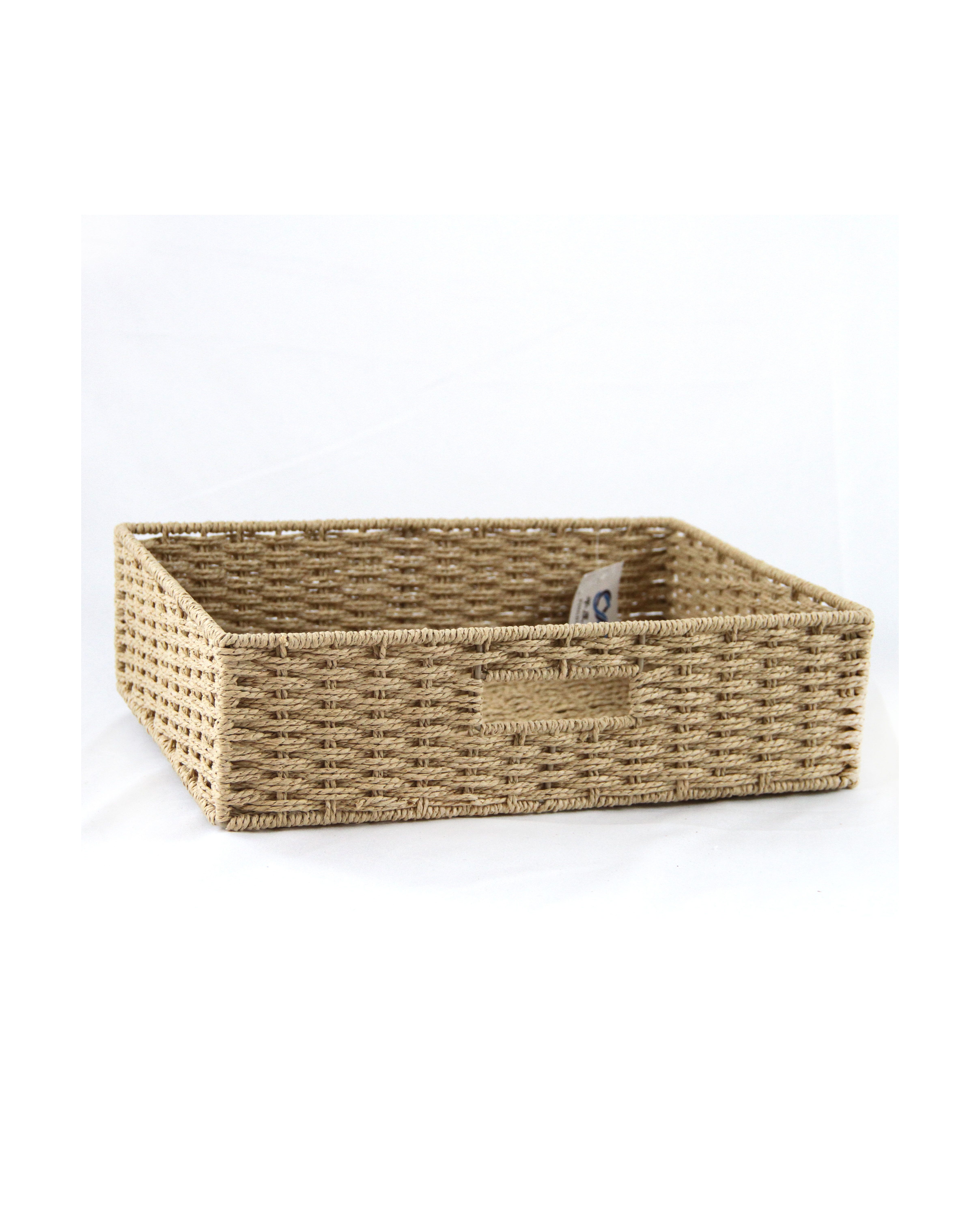 Basket woven with paper rope