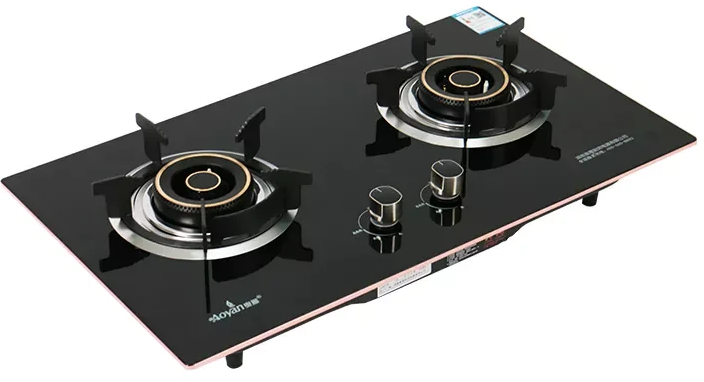 Glass surface gas stove