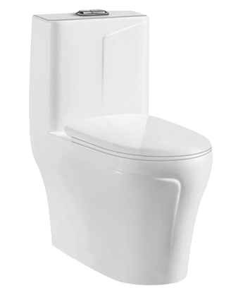 Siphonic one piece of toilet