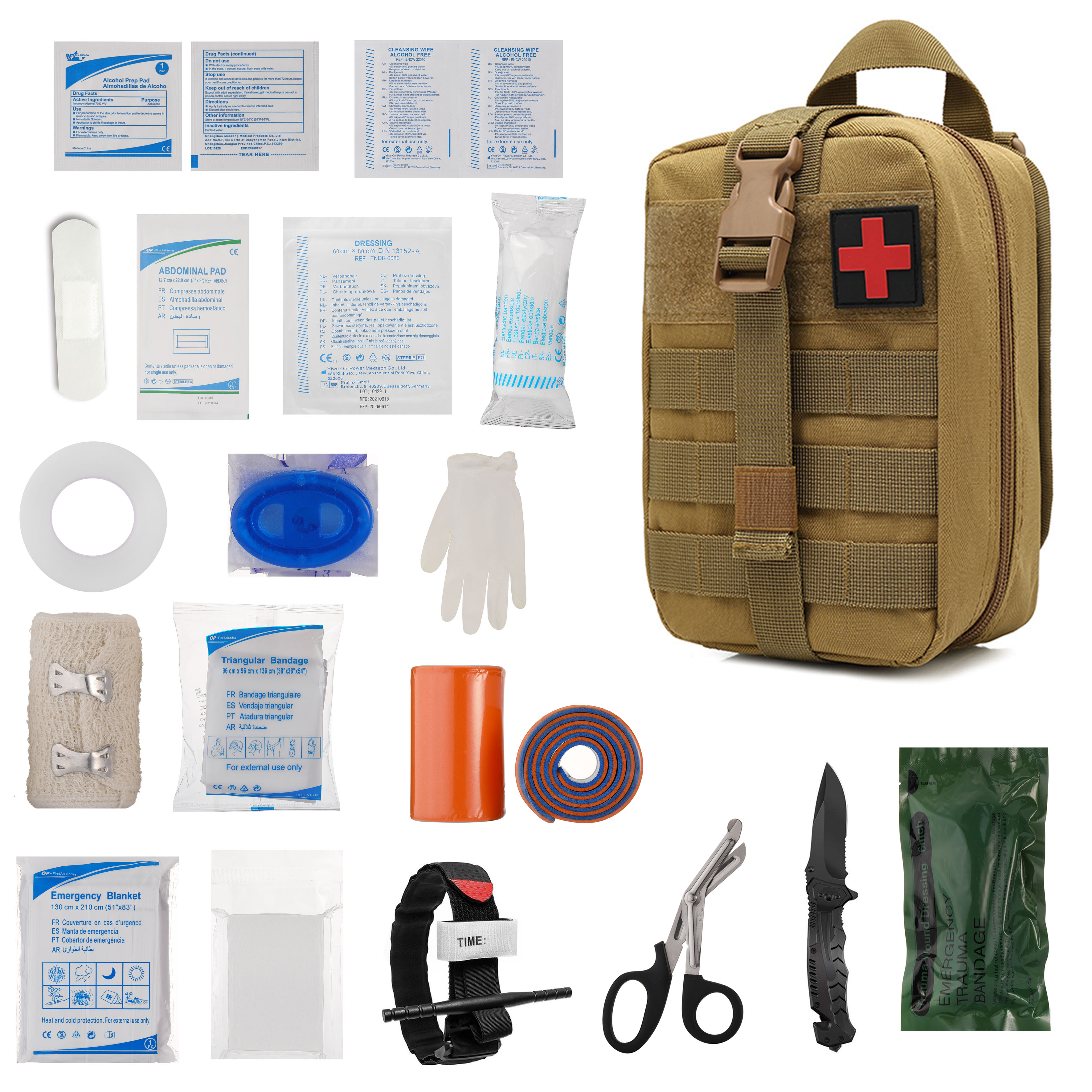 Military first aid kit.