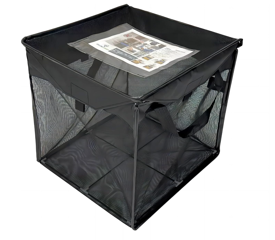 Household garbage bin, foldable storage bin, garbage sorting grid box, net cage, anti pet garbage