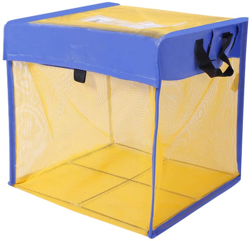 Household garbage bin, foldable storage bin, garbage sorting grid box, net cage, anti pet garbage