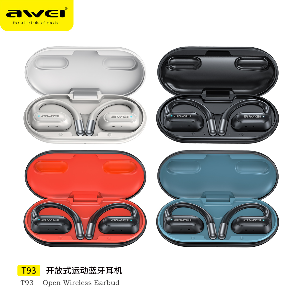 AWEI T93 OWS Open Wireless Earbud