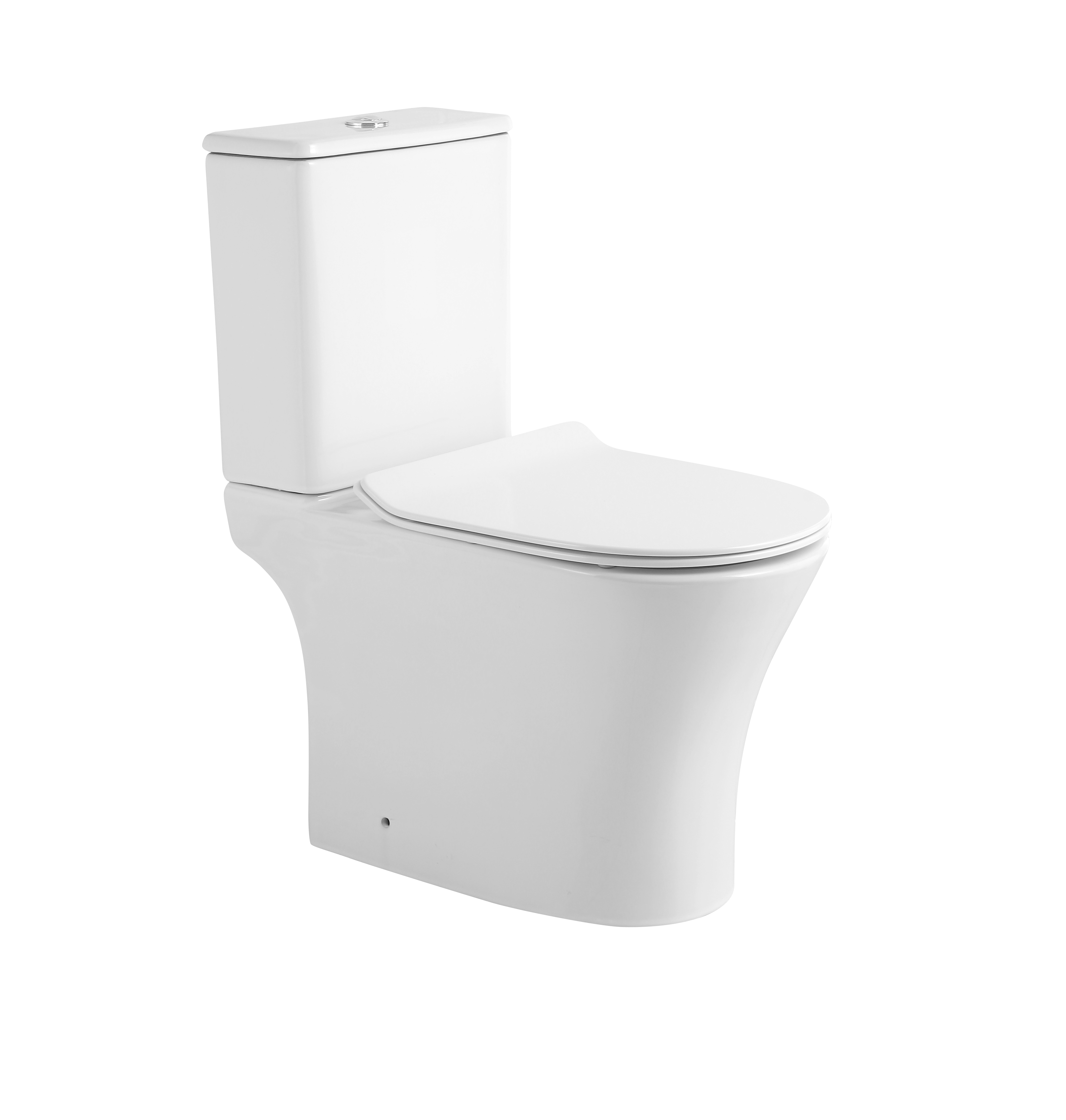 Factory supply s-trap ceramic siphonic two pieces toilet elongated bowl with cheap price